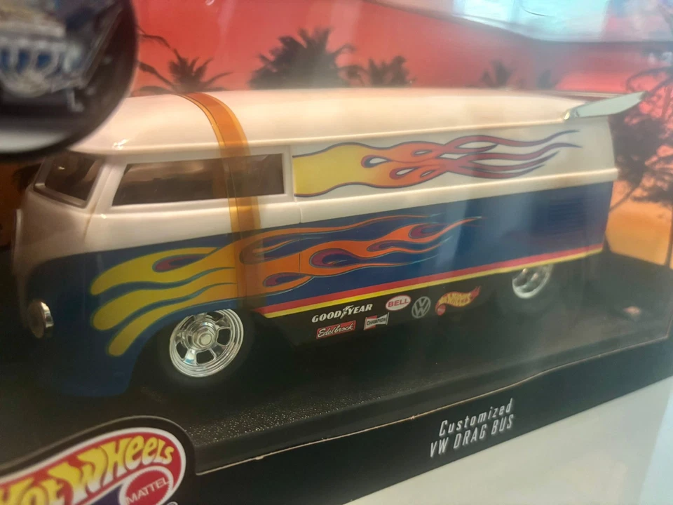 ¡¡¡NUEVO!!! VW DRAG BUS PERSONALIZADO ESCALA 1:18 HOT WHEELS (1999) Foto 3 de 4