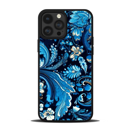 purple Blue black paisley For Apple iPhone For Samsung Funny Covers - Picture 5 of 25