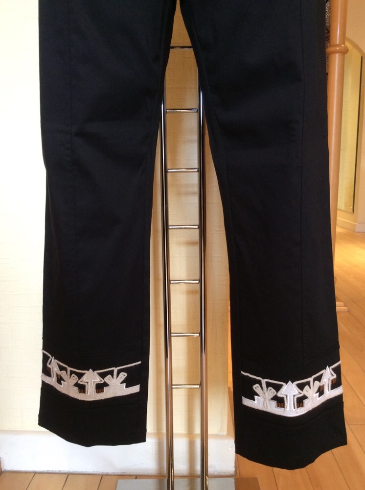 Leslie Trousers Size 12 BNWT Black Cream RRP £155 Now £47 image 3