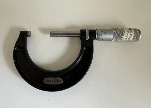 L. S. Starrett No. 436,  1" - 2" Outside Micrometer USA