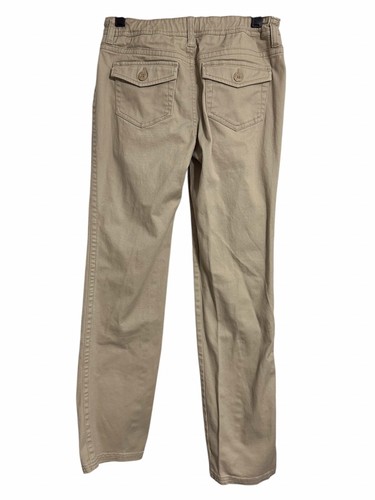 Justice School Uniform Pants Girls Size 14R Adjustable Khaki Straight Leg Beige - Picture 2 of 9