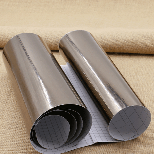Dark grey Car Glossy Chrome Mirror Vinyl Wrap Film Roll Sheet Sticker 152cmx30cm - Picture 1 of 6