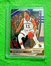 DEVON DOTSON PRIZM SILVER CHROME ROOKIE CARD JERSEY#1 KANSAS RC BULLS 2020 PRIZM