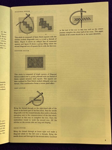 CANVAS STITCH EMBROIDERY COATS SEWING GROUP MID CENTURY MODERN - Picture 9 of 12
