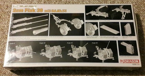 Dragon #6288 1/35 Scale, 2cm Flak 38 con Sd.Ah.51 - Imagen 5 de 7