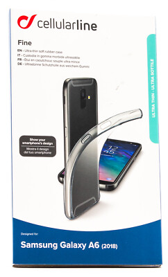Cellularline Fine Schutz Hülle Samsung Galaxy A6 2018 Handy Case Etui Cover 330