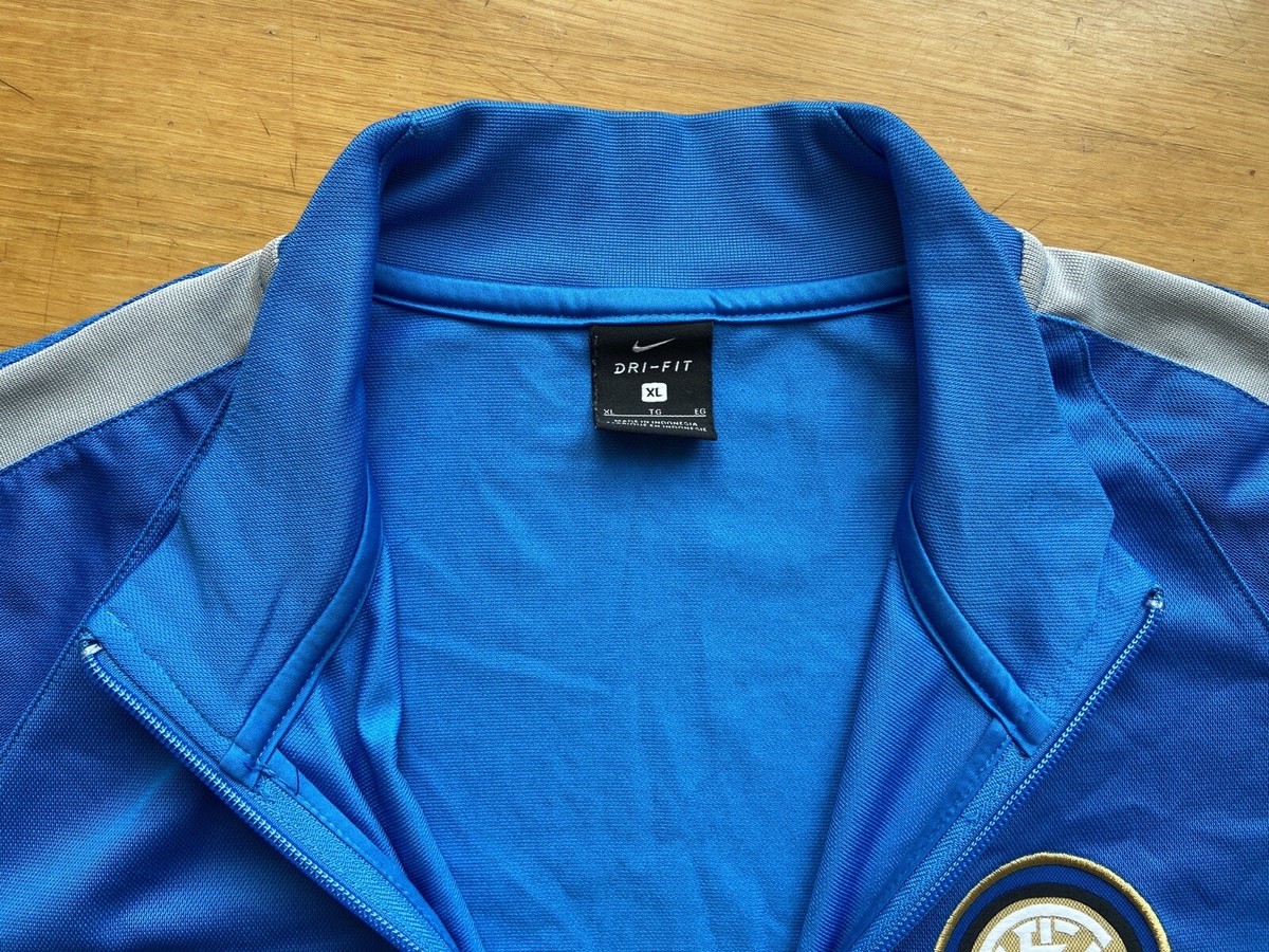 新品タグ付きNIKE INTER ブルゾン XL DRI-FIT INTER MILAN FOOTBALL SOCCER SQUAD ZIP JACKET NIKE 355266-809 sz XL