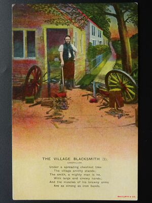 Shirehorse Schmiede & Hufschmied DER DORFSCHMIED alte Postkarte Bamforth 4533/1