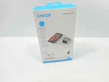 Anker - PowerWave+ Qi Certified Wireless Charging Pad - White B2570J21-01 - NEW