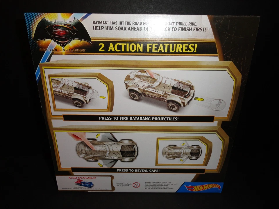 Hot Wheels Batman v Superman DC Universe Armored Batman Vehicle   NEW - Image 2 of 3