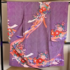 K3011293 Japanese Kimono For Girls Polyester Embroidery