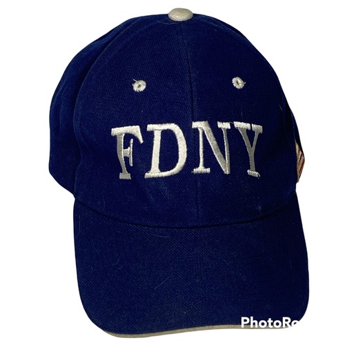 FDNY Navy Strap Back Baseball Cap Hat 