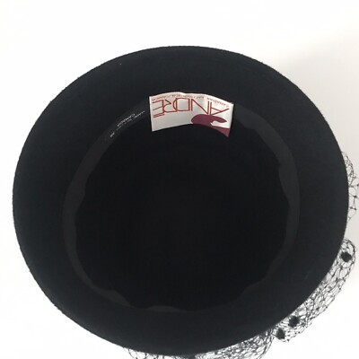 Andre Canadian Hat Montreal Women Black Fox Winter Hat Made in Canada ANDRE Canadian/Montreal Hat Made in Canada Black Hat with 3  main image 4