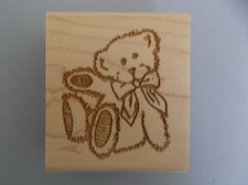CREATIVE IMAGES RUBBER STAMPS CISTAMPS FLOPPY TEDDY BEAR NEW STAMP