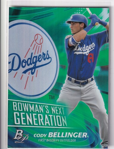 Cody Bellinger - /99 Green Next Generation - 2017 Bowman Platinum