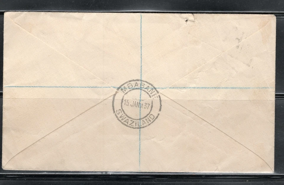 1935 KGV Silver Jubilee Mbabane To Mbabane FDC VF. - Image 2 of 2