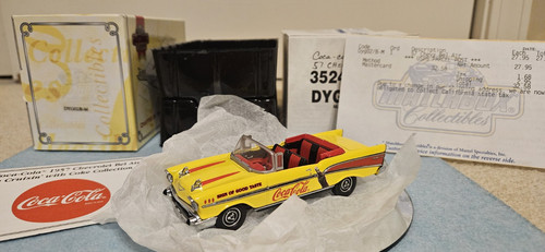 MATCHBOX DINKY 1:43 COCA-COLA 1957 CHEVROLET BEL-AIR CONVERTIBLE DYG02/B-M COA