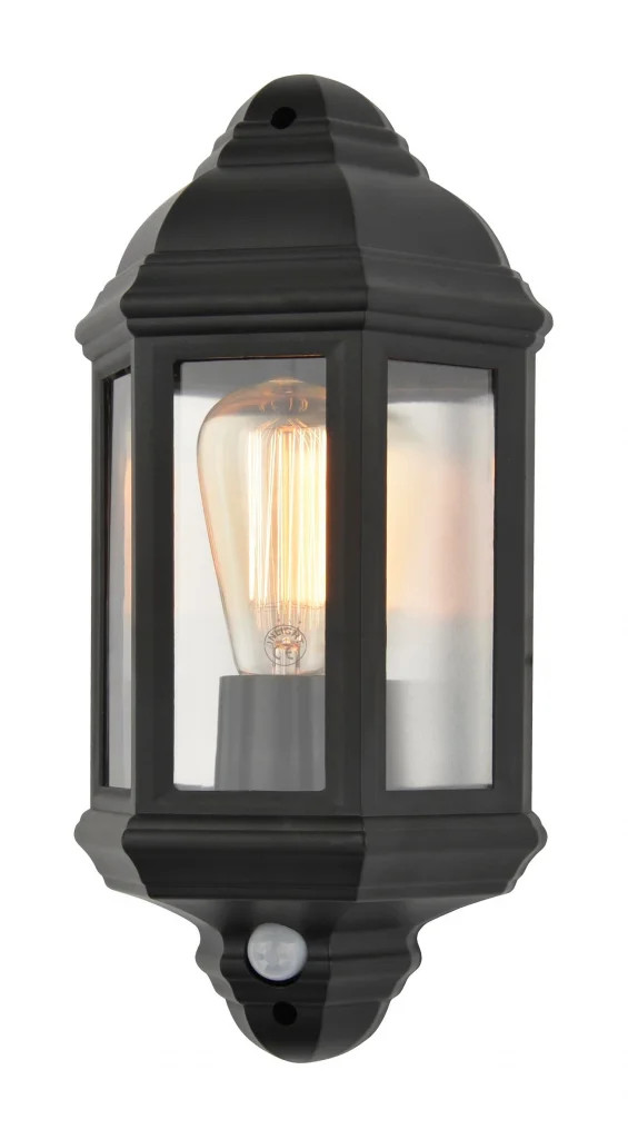 Outdoor Light Black Athena Wall IP44 PIR Coast CZ-26743-BLK