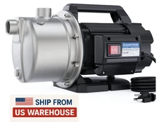 Aquastrong 1.6 HP Portable Shallow Well Pump Garden, 1320 GPH