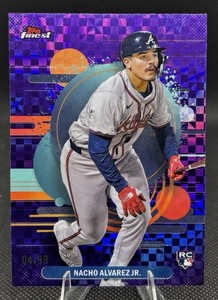 Nacho Alvarez Jr. 2025 Topps Finest Uncommon Purple X-fractor  /99 RC Braves