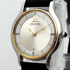 18KT 80s extremely beautiful SEIKO Credor 8420 0150 genuine belt