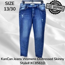 KanCan Jeans Womens 13 / 30 Distressed Skinny KC8561D FAST SHIPPING
