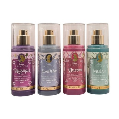 Bath & Body Works princess collection Bundle 4 Travel Size Fine Fragrance Mists