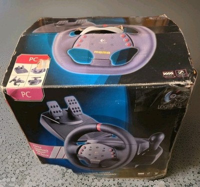 Logitech MOMO Racing Force Feedback Wheel + Pedals PC USB Steering Wheel.