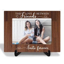Friends Wooden Picture Frame with Stand, Friendship Gift for Besties Sisters ...