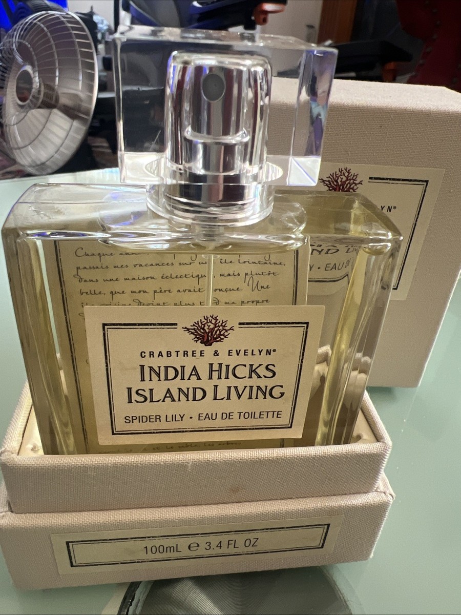 Crabtree & Evelyn India Hicks Island Living SPIDER LILY 3.4 oz Eau