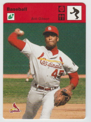 BOB GIBSON 2005 Leaf Sportscasters #6 RED Fielding Glove #24/50 Cardinals SP