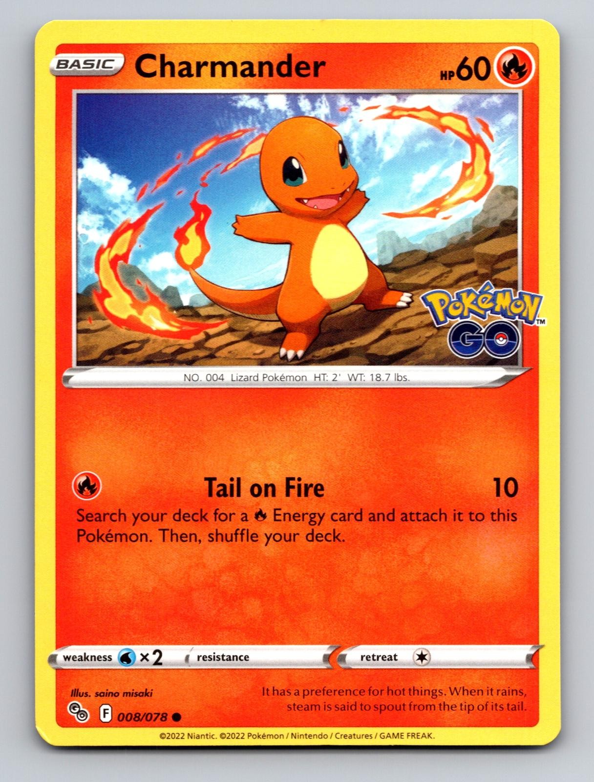 Charmander 008/078 2022 Pokemon GO Pokemon saino misaki LP