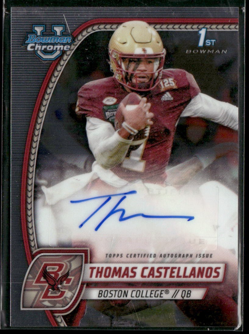 2024 Bowman Chrome University 1st Bowman Thomas Castellanos Auto