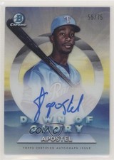2020 Bowman Chrome Dawn of Glory Auto 55/75 Sherten Apostel #DGA-SA Auto 0c6