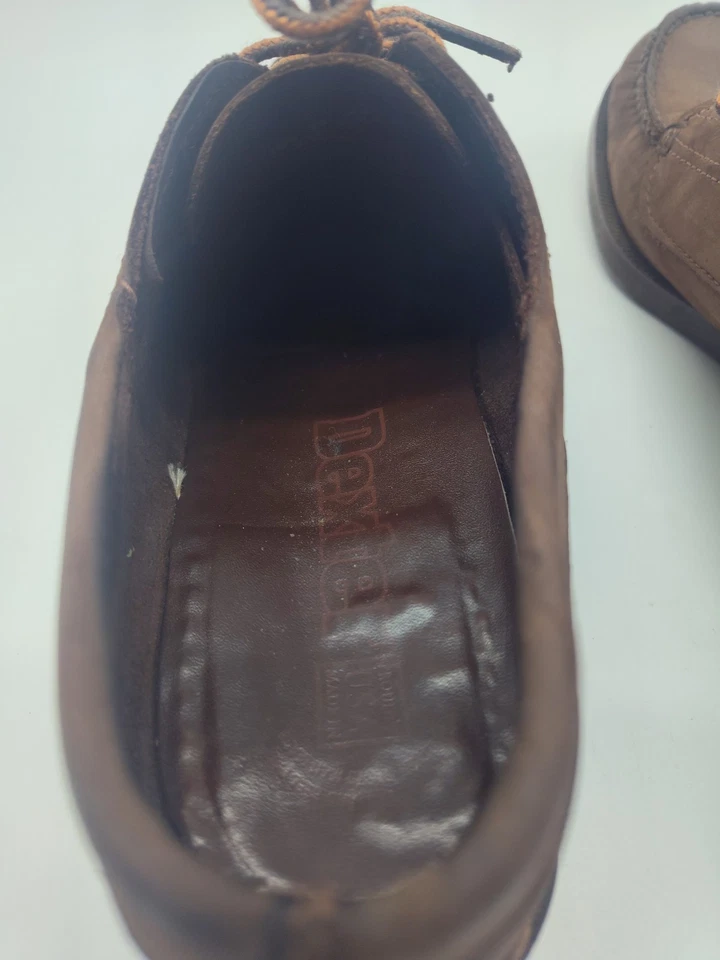 Zapatos Oxford DEXTER informales de cuero para cubierta de barco de colección para hombre talla 8,5 marrón Foto 3 de 4