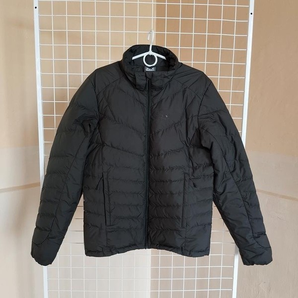 Men Jack Wolfskin Down Jacket Green 36 / S / 44