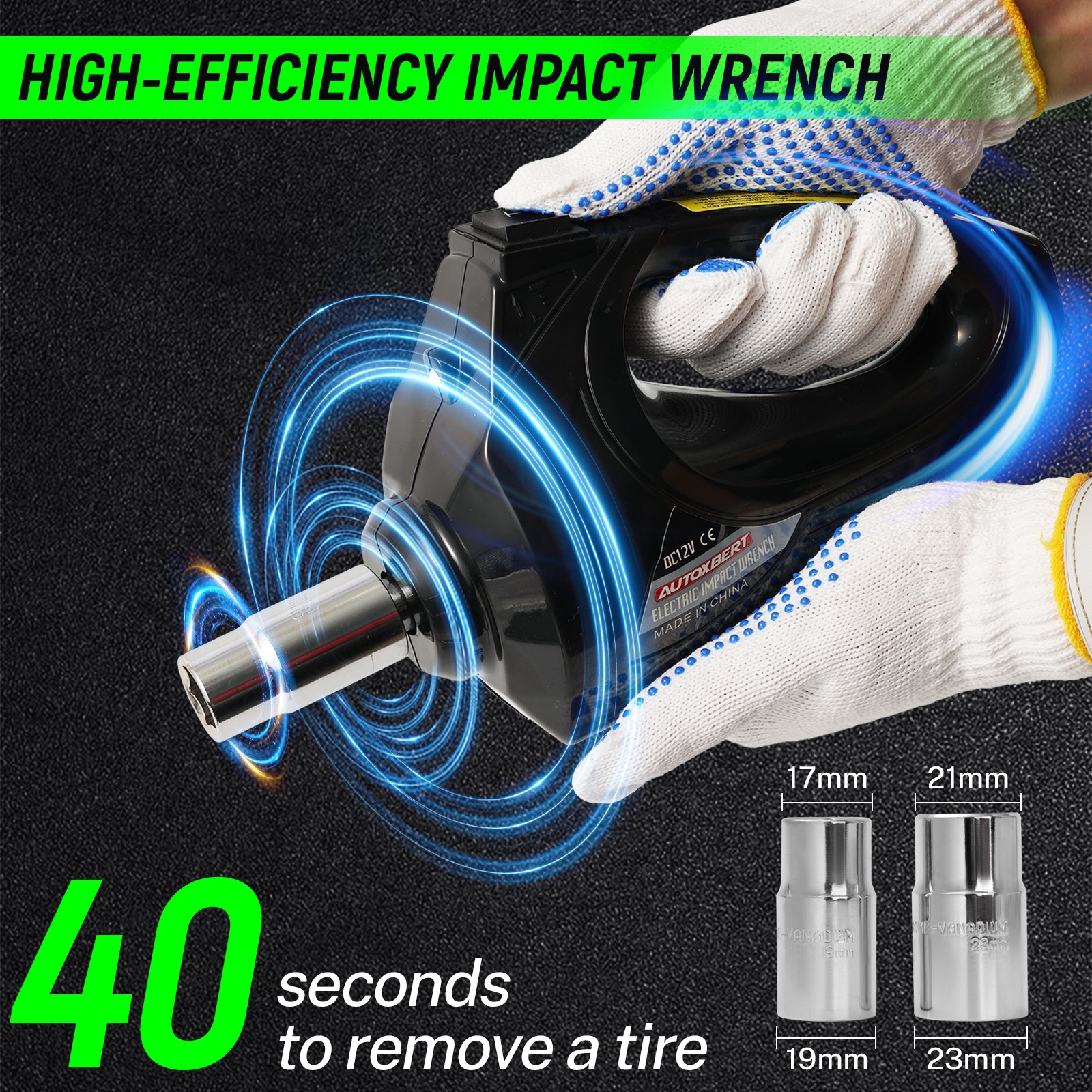 5 Ton 12V Repair Tool Car Electric Hydraulic Floor Jack Lift Impact Wrench Auto