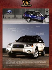2005 Subaru Forester Vintage Print Ad - More Standard Safety Features