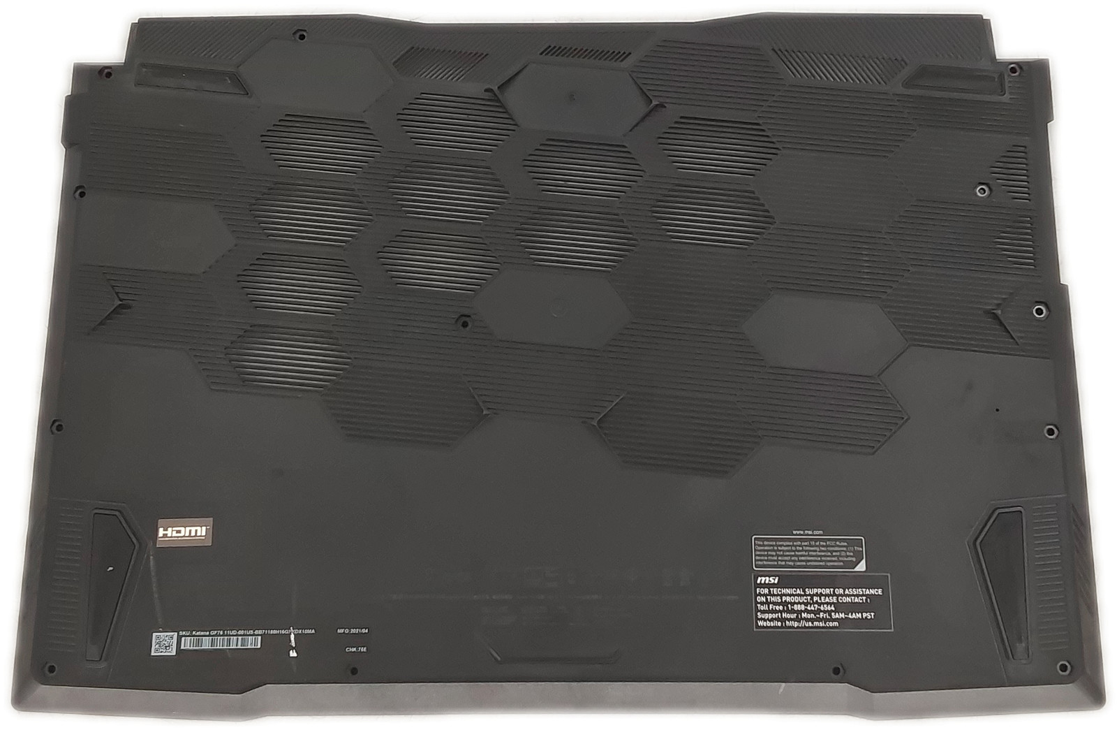 MSI MS-17L2 Bottom Base Black 