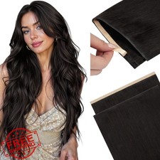 DOORES Dark Brown Tape In Hair Extensions 14 Inch 50g PU Weft