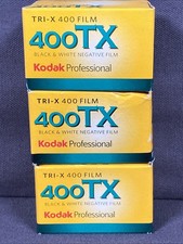 Lot of 3 Kodak Professional 400TX Black White Negative Film 24 exp EXP 10/10