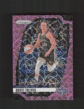 2024 Panini Prizm WNBA #12 Kristi Toliver Pink Velocity Prizms #/79