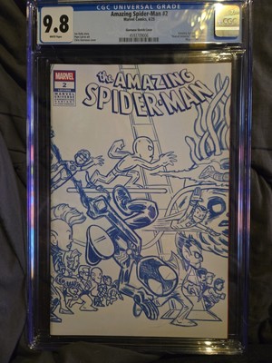 The Amazing Spider-Man #2/ Giarrusso Sketch Connecting Variant/CGC 9.8