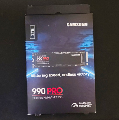 Samsung 990 PRO 2TB PCIe 4.0 NVMe M.2 Internal SSD 7450MB/s Read