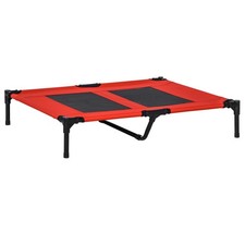 36x30in Elevated Dog Cot Bed with Mesh Cooling for Indoor Outdoor Camping