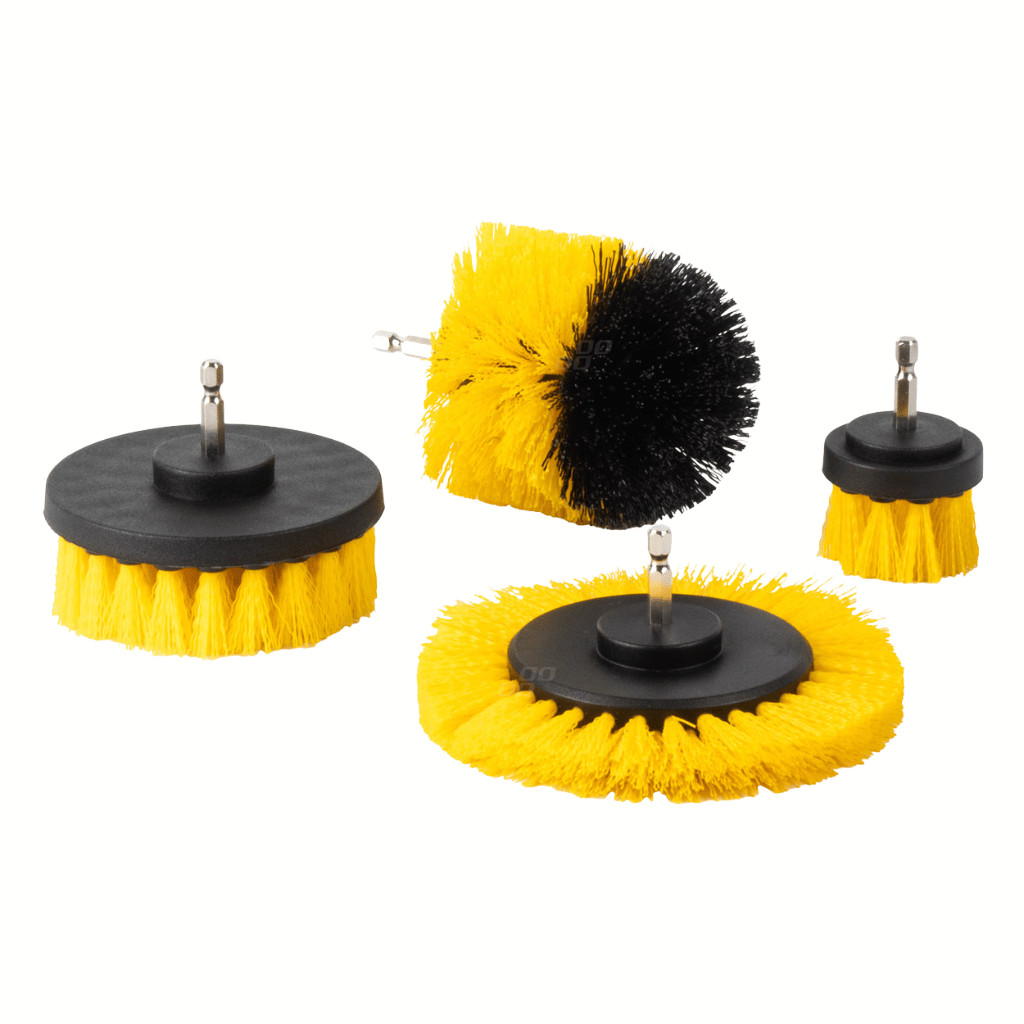 Amio - Kit Pulizia Detailing Auto 22 Pezzi Pennelli Spazzole Trapano Microfibra Borsa - Miniatura 3