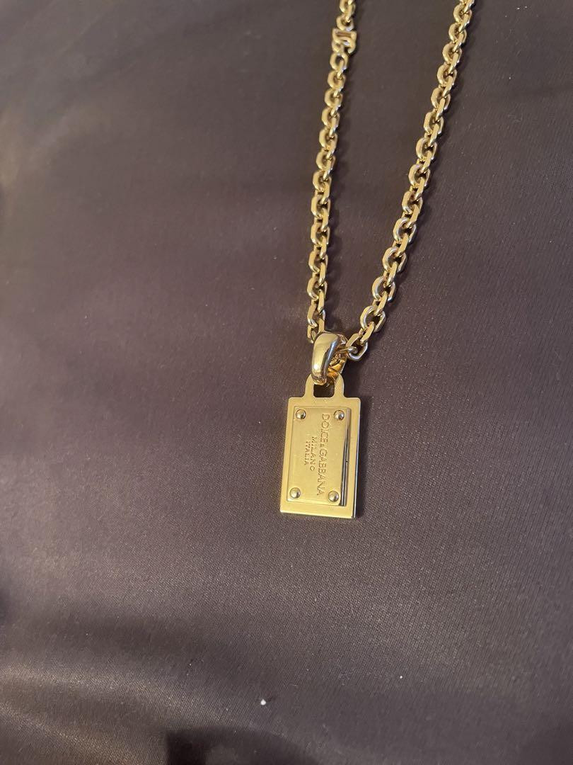 VIP【関税送料無料】希少 DOLCE & GABBANA GOLD L NECKLACE DG embellished necklace in gold - Dolce Gabbana | Mytheresa