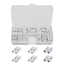 Seamless Copper Butt Connectors Kit Non-Insulated Crimp Terminals AWG22-10