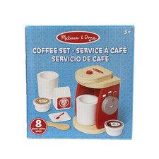 Melissa Doug Coffee Set - Service Caf - 8 Pieces - NIB
