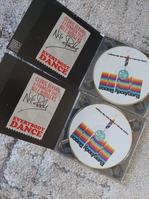 Bundle Nile Rodgers SIGNED Everybody Dance CD Single Autograph Cedric Gervais 